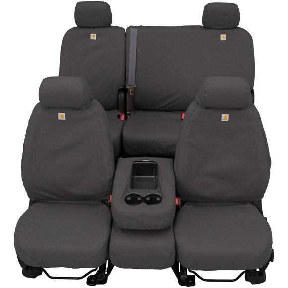 Covercraft Carhartt Seatsaver Fundas De Asiento Personalizadas | Se Adapta A Chevrolet Silverado/Gmc Sierra 1500/2500/3500 2017-2019 (Estilo De Carrocería Antiguo 2019 1500) | Asientos Individuales De