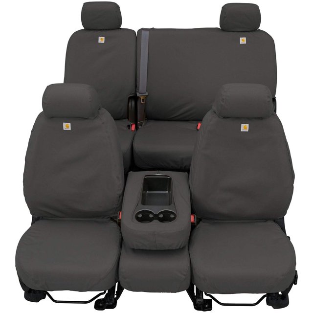 Covercraft Carhartt Seatsaver Fundas De Asiento Personalizadas | Se Adapta A Chevrolet Silverado/Gmc Sierra 1500/2500/3500 2017-2019 (Estilo De Carrocería Antiguo 2019 1500) | Asientos Individuales De