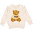 thumbnail image 2 of Inktastic Patriotic Bear with American Flag Sweater Toddler Sweatshirt, 2 of 4