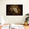 thumbnail image 3 of Elephant Stock Three Horses Wall Art - Horizontal Canvas Wall Art - Living Room Wall Decor - Animal Canvas - Brown And Green Decor By Jo Walsh - 12" x 8", 3 of 8