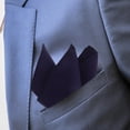 thumbnail image 4 of LOLIPPYY Navy Handkerchief for Men Suit Pocket Square for Wedding Business Decoration, 4 of 8