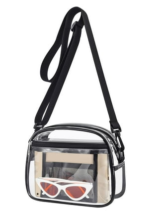 Bagenius Clear Crossbody Purse Bag Stadium Approved Clear Tote Bag for Work Concert Sports