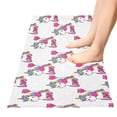 thumbnail image 5 of Haosy Unicorn and Love Balloon Bathroom Rugs Non Slip Absorbent Soft Plush Quick Dry Bath Mat, 39"x20", 5 of 8