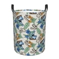 thumbnail image 2 of Goofa Dinosaurs And Leaves Printed Circular Hamper,Laundry Basket with Handles,Storage Baskets Foldable,Large Capacity Laundry Hamper-Medium, 2 of 8
