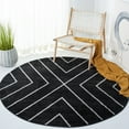 thumbnail image 2 of SAFAVIEH Adirondack Evonne Geometric Area Rug, Black/Light Grey, 8' x 8' Round, 2 of 10