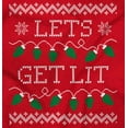 thumbnail image 2 of Ugly Christmas Lights Lets Get Lit Tank Top T Shirts Men Women Brisco Brands X, 2 of 5