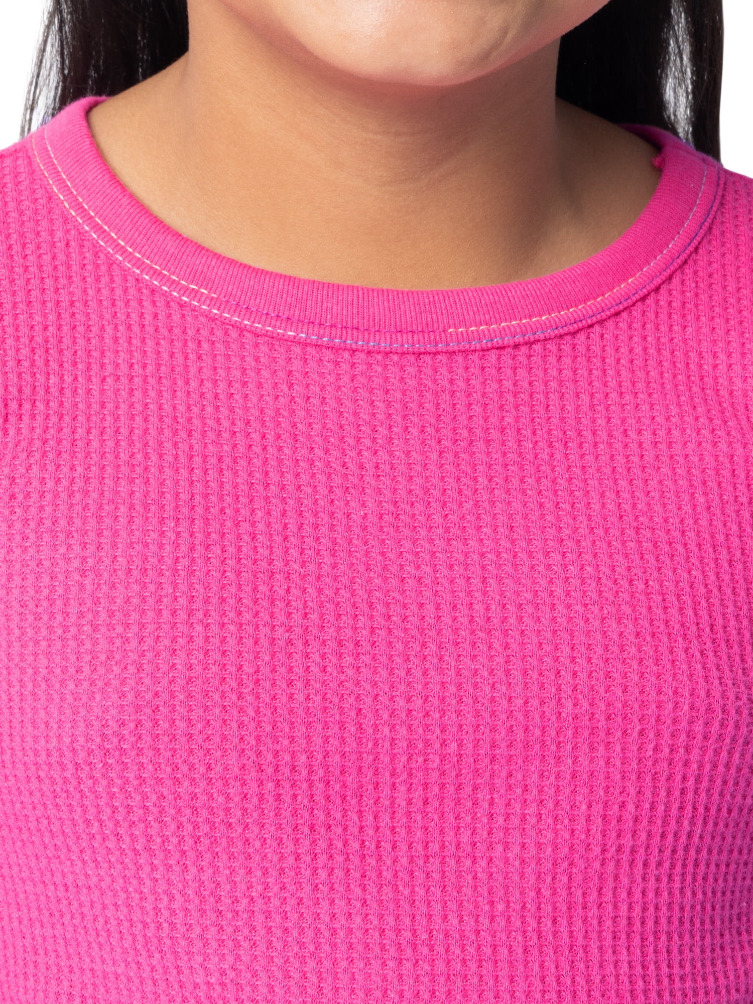 Athletic Works Boy's & Girl's Waffle Thermal Underwear Crew Top & Bottom Set, Sizes XS-XXL