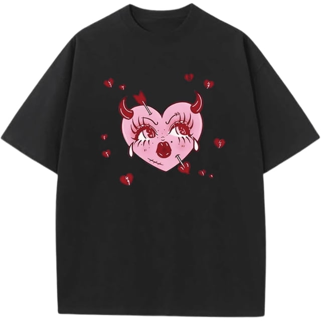 Crying Heart - playera divertida para el día de San Valentín para mujer, diseño gráfico antiamor