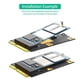 thumbnail image 3 of Adaptador De Llave MSATA A M.2 B, Práctico Y Versátil Adaptador De Llave MSATA A M.2 NGFF B De Gran Capacidad Duradero Para SSD 2230, 3 of 7