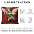 thumbnail image 5 of ARISTURING  Valentines Day Pillow Covers for Valentines Day Decor, Hello Valentine Black Red Buffalo Plaid Check Love Heart Cupid Arrow, Home Throw Pillows Cases for Couch, 5 of 5