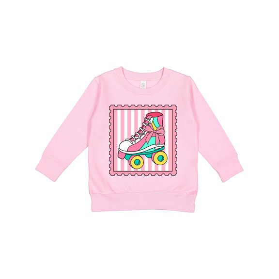 Inktastic Skating Roller Skate Stamp Toddler Sweatshirt