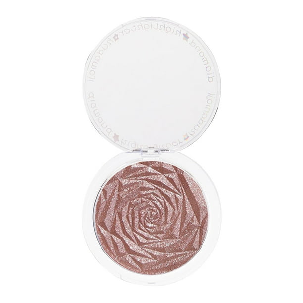 Iluminadores de rosa del desierto y diamante, embellece el perfil, polvo de hornear de jengibre, brillo facial, iluminador de rosa para mujer