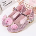 thumbnail image 2 of Otqutp Casual Shoes for Boys Toddler Girls Dress Pumps Glitter Sequins Princess Bowknot Low Heels Party Dance Shoes Rhinestone Sandals, 2 of 9