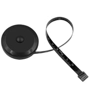 Fmnung Retractable Tape Measure, 60 Inch Soft Plastic Measuring Tape, Dual Sided Metric and Inch, Portable Auto Shrink Small Sewing Ruler for Body, Fabric, Black