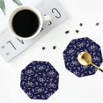 thumbnail image 4 of Yiaed Bicycle1 Print Leather Coasters for Drinks - Cup Coasters Coffee Table Kitchen Table Bar, Home & Office Gifts Handmade Drink Coasters-Octagon, 4 of 6