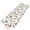 White, variant on Spring Leaves Flowers 2'x6' Runner Rugs for Hallway Kitchen Bedside Non Slip Washable, Rustic Flower Pastoral Botanical Entryway Rug Runners with Rubber Backing, Long Carpet Runner for Laundry Room