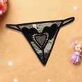 thumbnail image 3 of Tangas de perlas de masaje para mujer, bragas eróticas sin entrepierna, lencería Sexy bordada, encaje de corazón de amor, ropa interior, 3 of 5