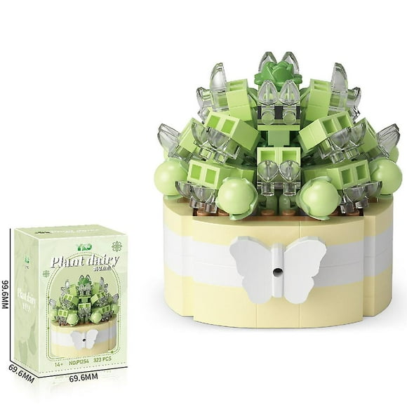 Succulent Building Set, Succulent Bonsai Botanical Decor Collection Building Kit, Build a Succulents Plants Display Piece for Home or Office, Ideal Gi