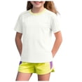 thumbnail image 4 of WUANDIXFA Boys' Rash Guard Toddler UPF 50+ Rashguard Short Sleeve Sun Protective Swim Shirt (White, 4-5 Years), 4 of 9