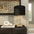 thumbnail image 3 of DecMode 24" Black Table Lamp with Black Fabric Shade, 3 of 15