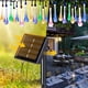 thumbnail image 4 of Nuevo tipo de luces solares de cadena, 8 modos de luz de cadena multicolor, iluminación decorativa LED para exteriores para jardín y patio, energía solar impermeable de cuatro colores - 5 metros 20 lú, 4 of 5
