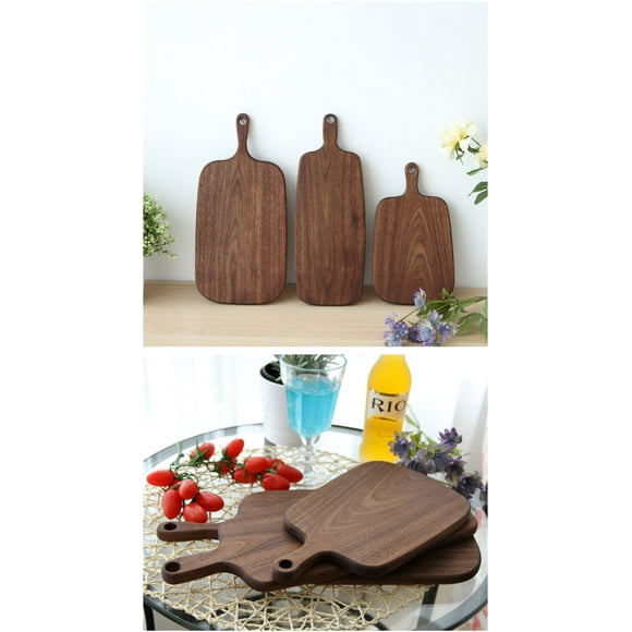 Black Walnut Chopping Blocks Kitchen Wood Food Plate Wooden Pizza Sushi Bread Whole Tray Cutting Board No Paint