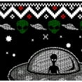 thumbnail image 3 of UFO Ugly Christmas Sweater, Alien, Spaceship, NASA, Holiday, GLOW IN THE DARK, 3 of 3