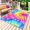 Multi, variant on Colorful Boho Outdoor Rug 3x5 Ft - Reversible Patio Rug Outdoor Camping Rugs, Pink Yellow Blue Green Tie Dye Abstract Art Indoor Outdoor Area Rugs, Non-Slip Outdoor Carpet Runner for Deck/Porch