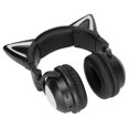 thumbnail image 5 of Auriculares Bluetooth con oreja de gato, auriculares estéreo con micrófono LED, bonitos auriculares de gato para niñas y niños, 5 of 5