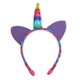 thumbnail image 4 of Diadema Poni Oreja para Mujer Cinta para Pelo de Accesorio de Frente Tocados de Niñas Accesorio Soledad Rainbow Pony Headband, 4 of 8