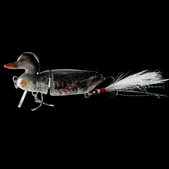 2PC Fishing Lures Jigs Duck Multi-Section Simulation Fake Bait Gear Fishing Tools With Hook