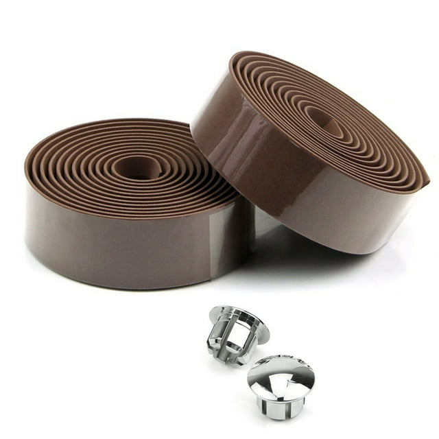 2 Paires de Vélo de Route Vélo Liège Guidon Bar Poignée Wrap Tape + 4 Bar Bouchons-Café