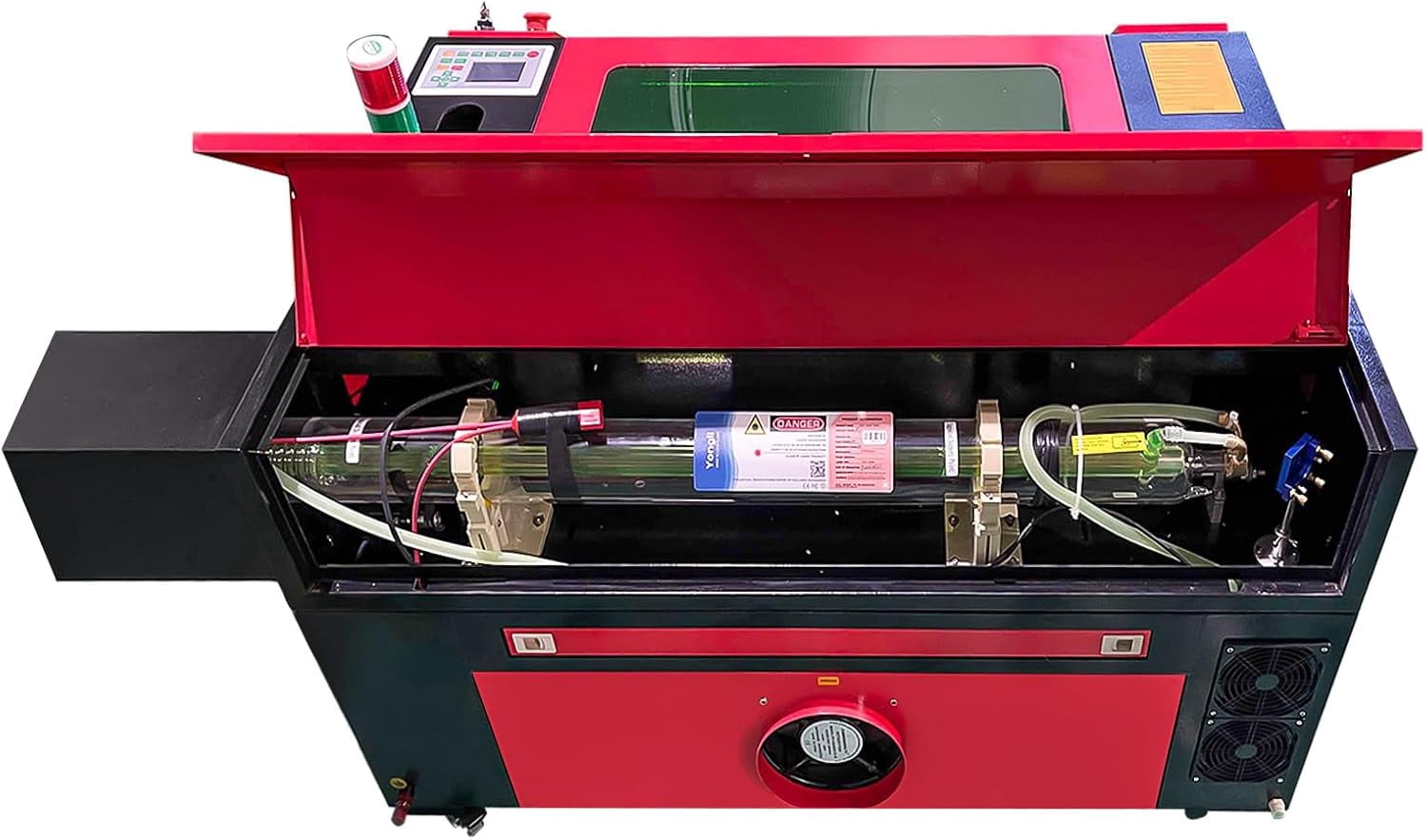 SHENGJINSH 80W CO2 Laser Engraver, 20" x 28" Laser Cutter Machine with 2-Way Pass Air Assist & Built-in 6L Water Tank