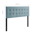 thumbnail image 2 of Ergode Emily Queen Biscuit Tufted Performance Velvet Headboard - Light Blue, 2 of 5