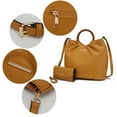 thumbnail image 3 of Leilani Vegan Leather Tote Bag with Wallet - 2 pieces by Mia K, 3 of 11