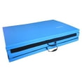 thumbnail image 4 of BalanceFrom 10ft x 4ft x 2in 4-Panel All-Purpose Folding Gymnastics Mat, Blue, 4 of 11
