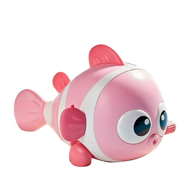 Baby Clockwork Toy Educational Interactive Cartoon Fish Tail Swing Walking Wind Up Toy for Kids Roseate