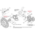 thumbnail image 3 of Wilwood Forged Dynalite-M Front Kit 11.30in 1 PC Rotor&Hub 1965-1969 Mustang Disc & Drum Spindle, 3 of 4