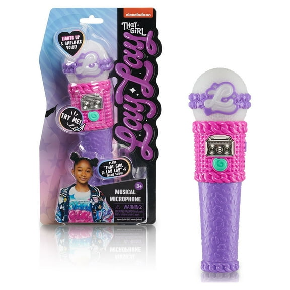 That Girl Lay Lay Musical Toy Microphone with Lights and Sounds,  Kids Toys for Ages 3 Up, Gifts and Presents