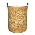 thumbnail image 1 of Fotbe Old Vintage Map Of Sea Cesto de Ropa con Asas, Cesto Impermeable de Gran Capacidad, Bolsa de Lavado para Dormitorio, Cesto de Ropa con Ruedas y Asas-Small, 1 of 6