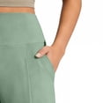 thumbnail image 5 of Mifsaly Running Pants Women High Waisted Wide Leg Yoga Pant Soft Comfortable Stretchy Gym Outdoor Hiking Athletic Workout Outfits with Pockets Green,XL, 5 of 8