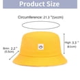 thumbnail image 2 of Gorro de sol AJG para niños, algodón, cara sonriente, 54 cm, 2 a 7 años, 2 of 5