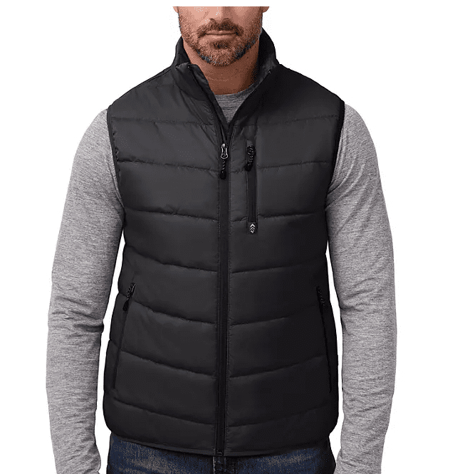 FREE COUNTRY Men's Lightweight Sleeveless Quilted Puffer