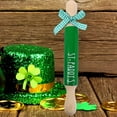 thumbnail image 2 of St. Patrick's Day Tiered Tray Decor Tabletop Wood Green Mini Rolling Pin Decoration, 2 of 7