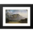 thumbnail image 2 of William Charles Piguenit 18x13 Black Modern Framed Museum Art Print Titled - Mount Olympus, Lake St Clair, Tasmania, the Source of the Derwent (1875), 2 of 5