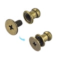 thumbnail image 4 of Unique Bargains 5mm Ball Head Stud Rivets Screw Back, 50Pack Round Head Button Nipple Rivet, Bronze Tone, 4 of 7