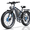 Gray Blue, variant on FENGQS 6000W Dual Motor Electric Bike for Adults, Up to 50MPH, 60V 1200Wh Battery, Full Suspension, Hydraulic Disc Brakes-(White)