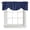 Navy Blue, variant on Light Yellow Tie Up Valance Curtain for Kitchen Living Room Bedroom Bathroom Cafe, Rod Pocket Small Short Window Drape Panel Adjustable Drapery Print Minimalist Modern Solid Color Yellow 42"x12"