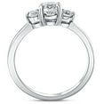 thumbnail image 3 of Silvago Jewel Stunning 1.4 Ct Round Cut Diamond Engagement Ring - Lab Created Simulated Diamond in 14K White Gold Plated Prong Setting - Classic Wedding Ring for Her - Beautiful Gift for Any Occasion, 3 of 3