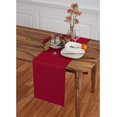 thumbnail image 2 of Solino Home Red Table Runner 90 Inches Long - Dru Cotton Linen 14 x 90 Inch Table Runner for Dining, Summer - Handcrafted and Machine Washable, 2 of 6